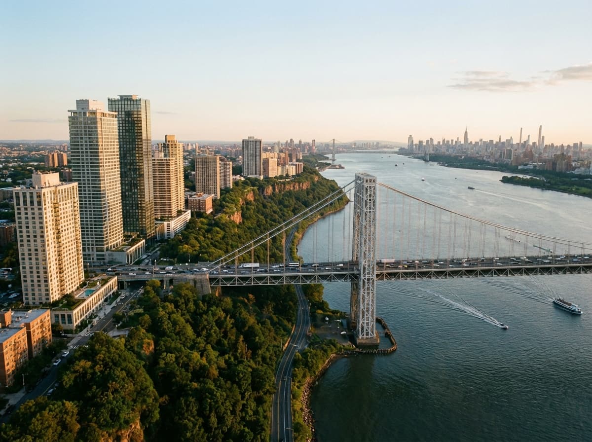 Fort Lee and Edgewater skyline